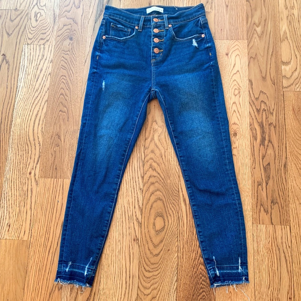 Ann Taylor Loft High Waist Skinny Crop